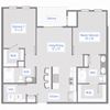 2 Bed, 2 Bath - 1035 SF